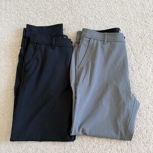 Hurley Black and Gray Chino Pants 34x32